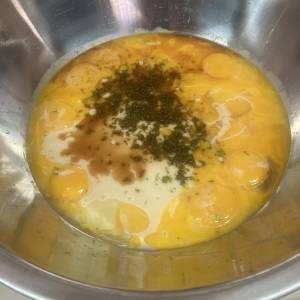 12 Egg Yokes, 40 oz. Condensed Milk, Zest