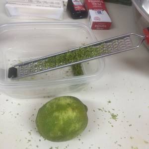 Zest of 4 Limes